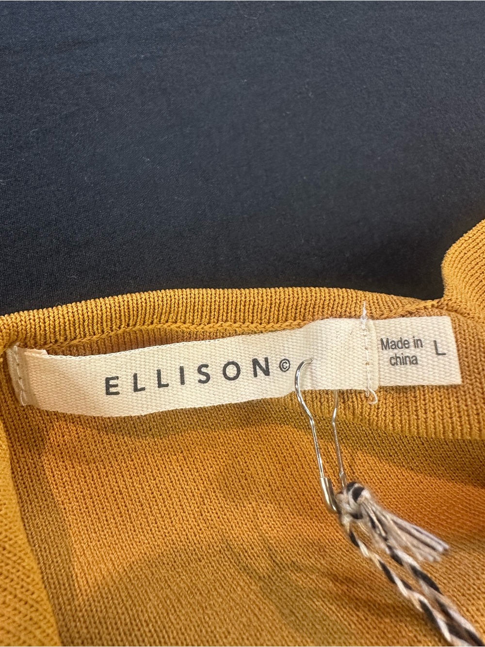 Ellison Mustard Racer Back Tank Top - Picture 7 of 9